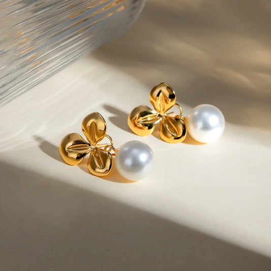 Pearl Flower Earring